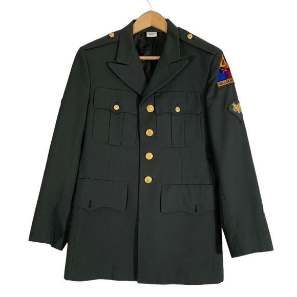 Vintage Military Field Uniform Jacket Size 38R - Picture 1 of 13